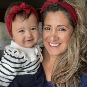 Janie and Jack Navy and White Striped Dress